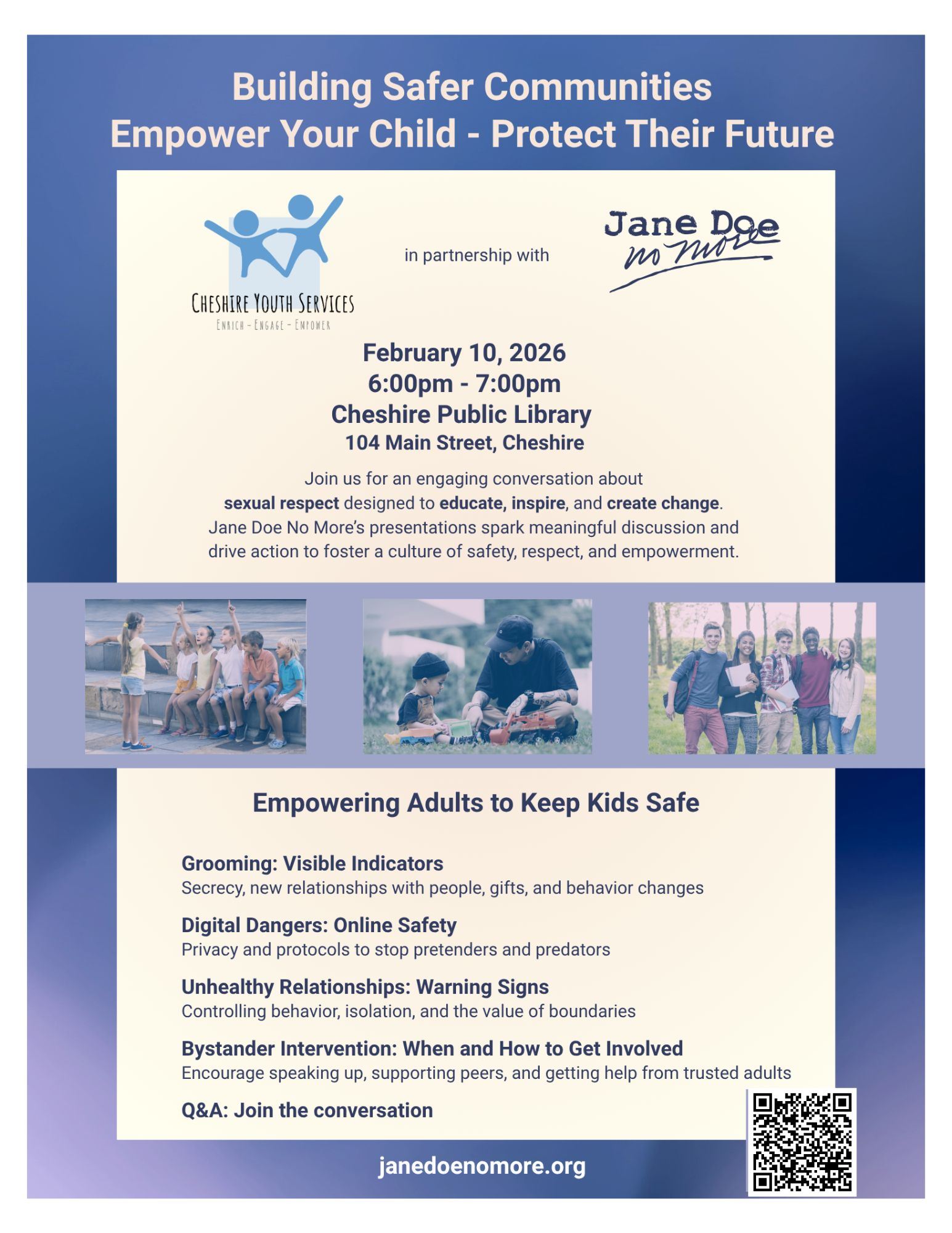 Jane Doe No More Program Flier 